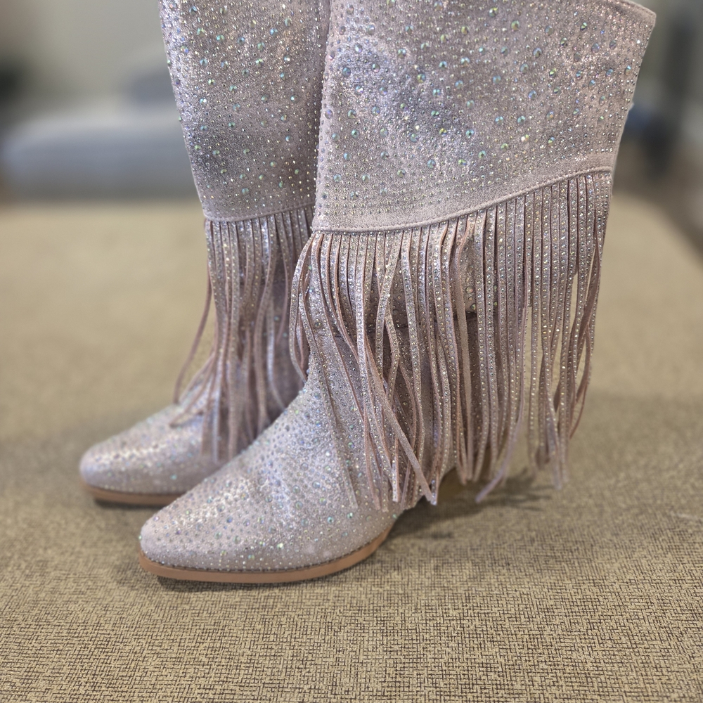 Sparkling Fringe Women's Boots